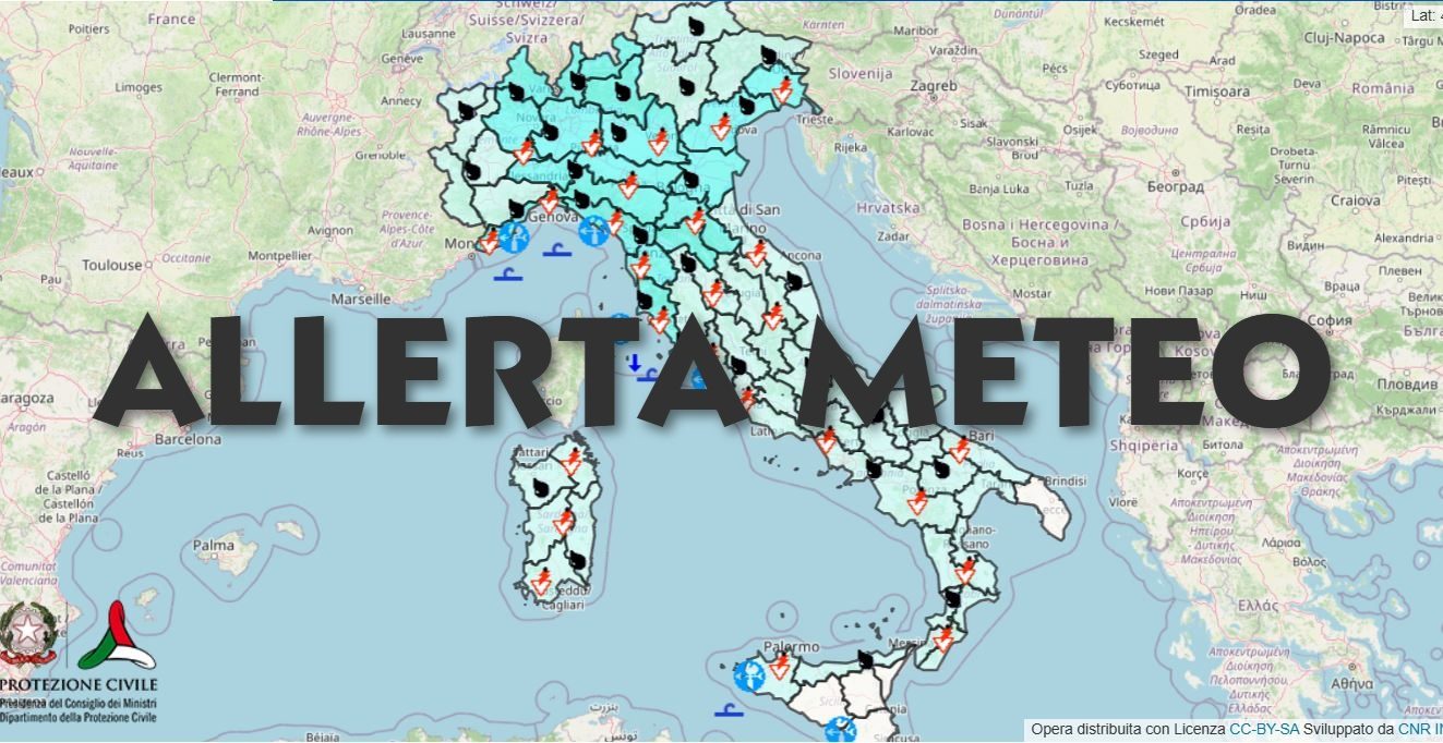Maltempo, allerta meteo arancione e gialla domani 6 maggio 2026 per temporali: le regioni colpite