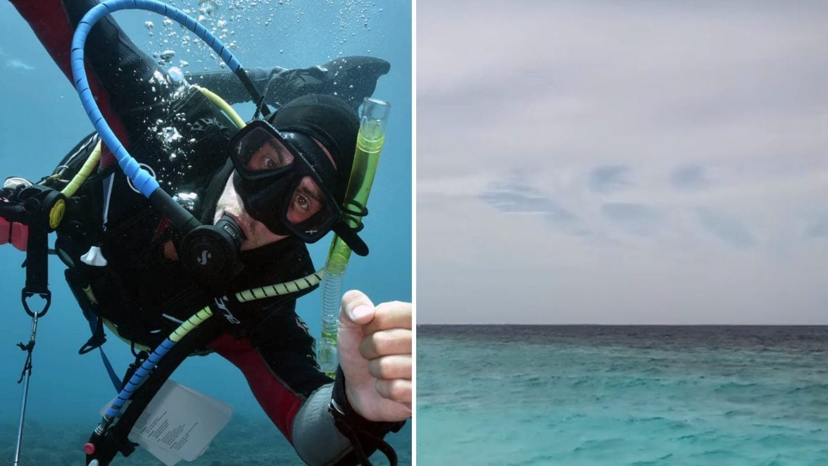 Il sub Gabriele Belmonte vive e lavora come sub alle Maldive