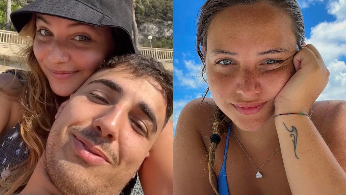 Giorgia Sommacal (a destra) insieme al fidanzato Federico Colombo (nella foto a sinistra).