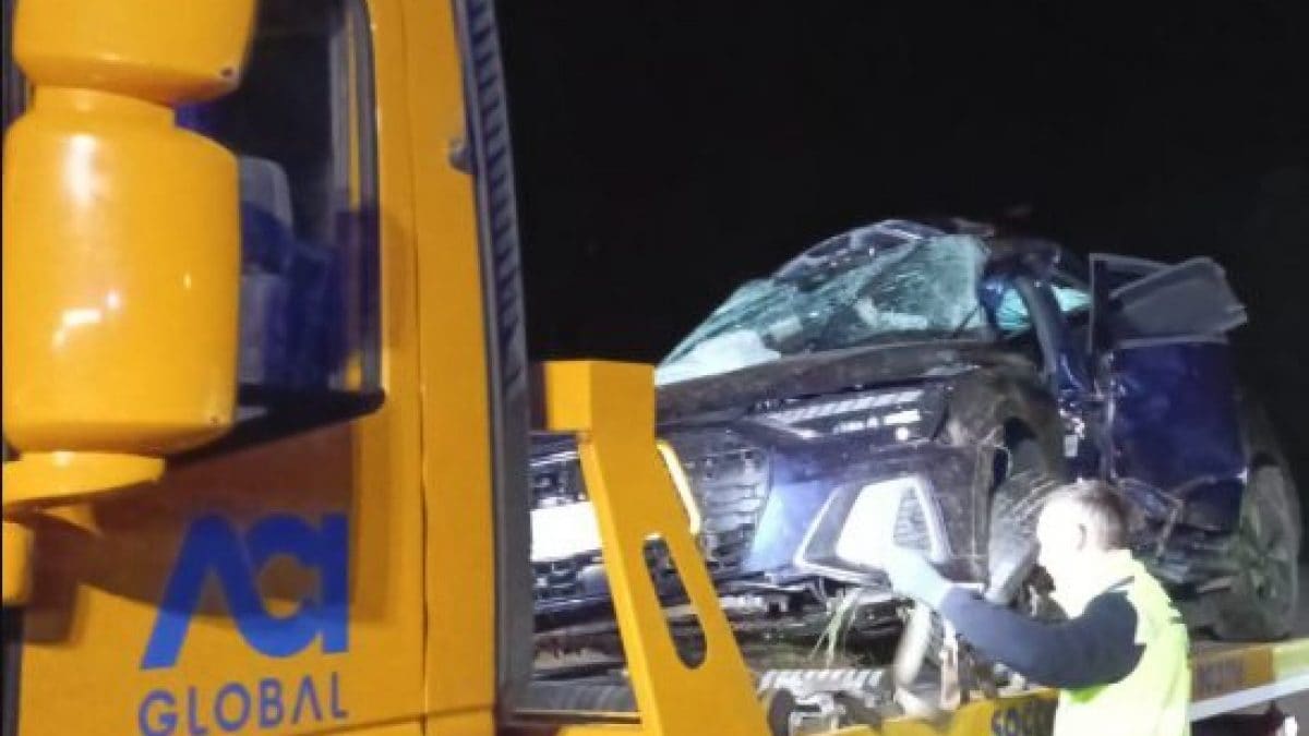 L’auto sulla quale viaggiavano i due fratelli