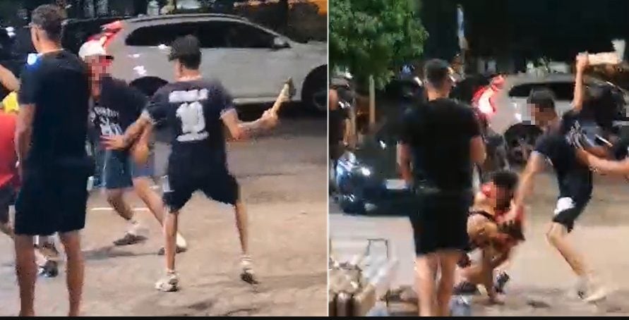 Paura in piazza a Pergine Valsugana: scoppia una maxi rissa in piazza, spunta anche un'accetta