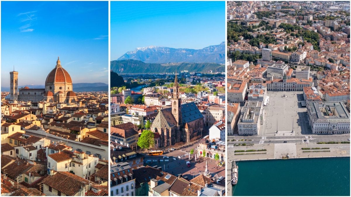 Firenze, Bolzano e Trieste.