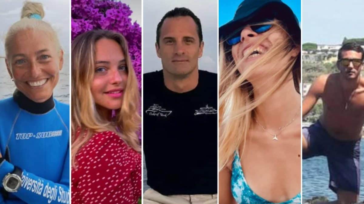 Le cinque vittime dell’incidente alle Maldive: Monica Montefalcone e sua figlia, Giorgia Sommacal, Gianluca Benedetti, Muriel Oddenino e Federico Gualtieri.
