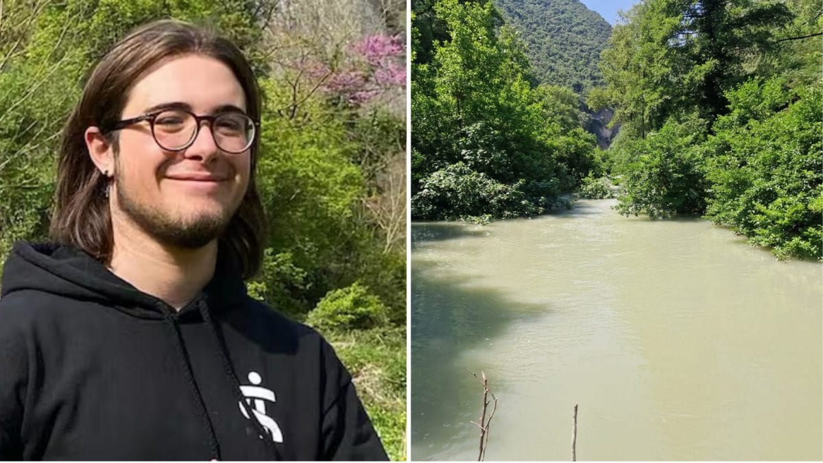 Riccardo Branchini e il bacino del Furlo / foto Federica Pambianchi