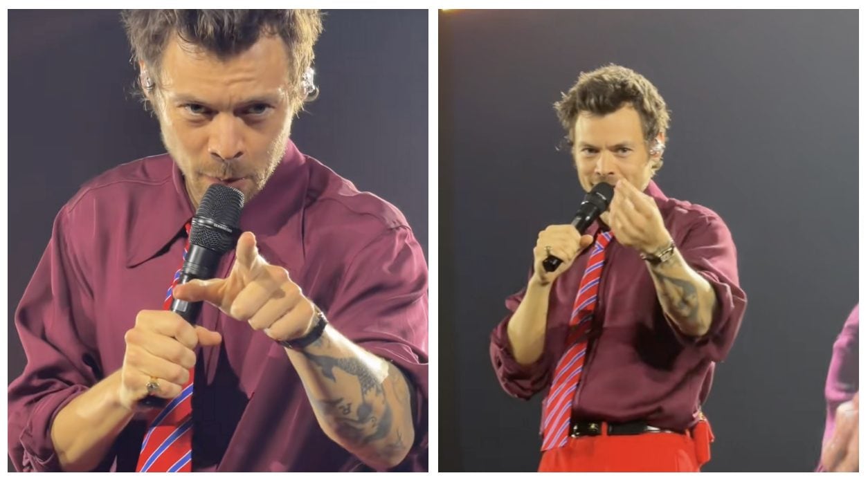 Harry Styles nota una fan di Napoli dal palco e le parla in italiano: "Tante belle cose"