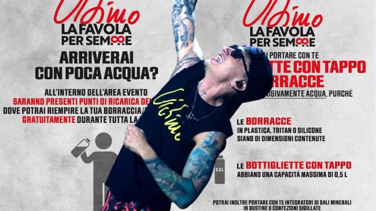 Ultimo e le regole per il concerto a Tor Vergata
