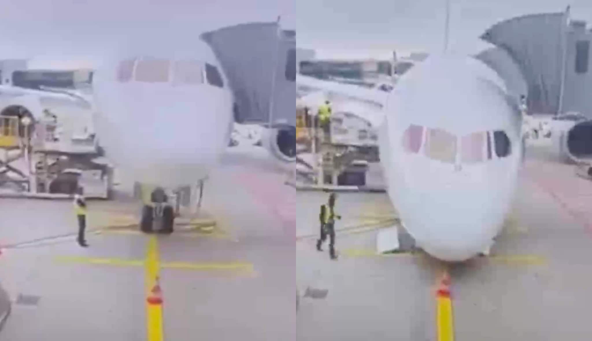 Cede il carrello di un volo Lufthansa all'aeroporto di Francoforte, feriti membri dell'equipaggio: il video