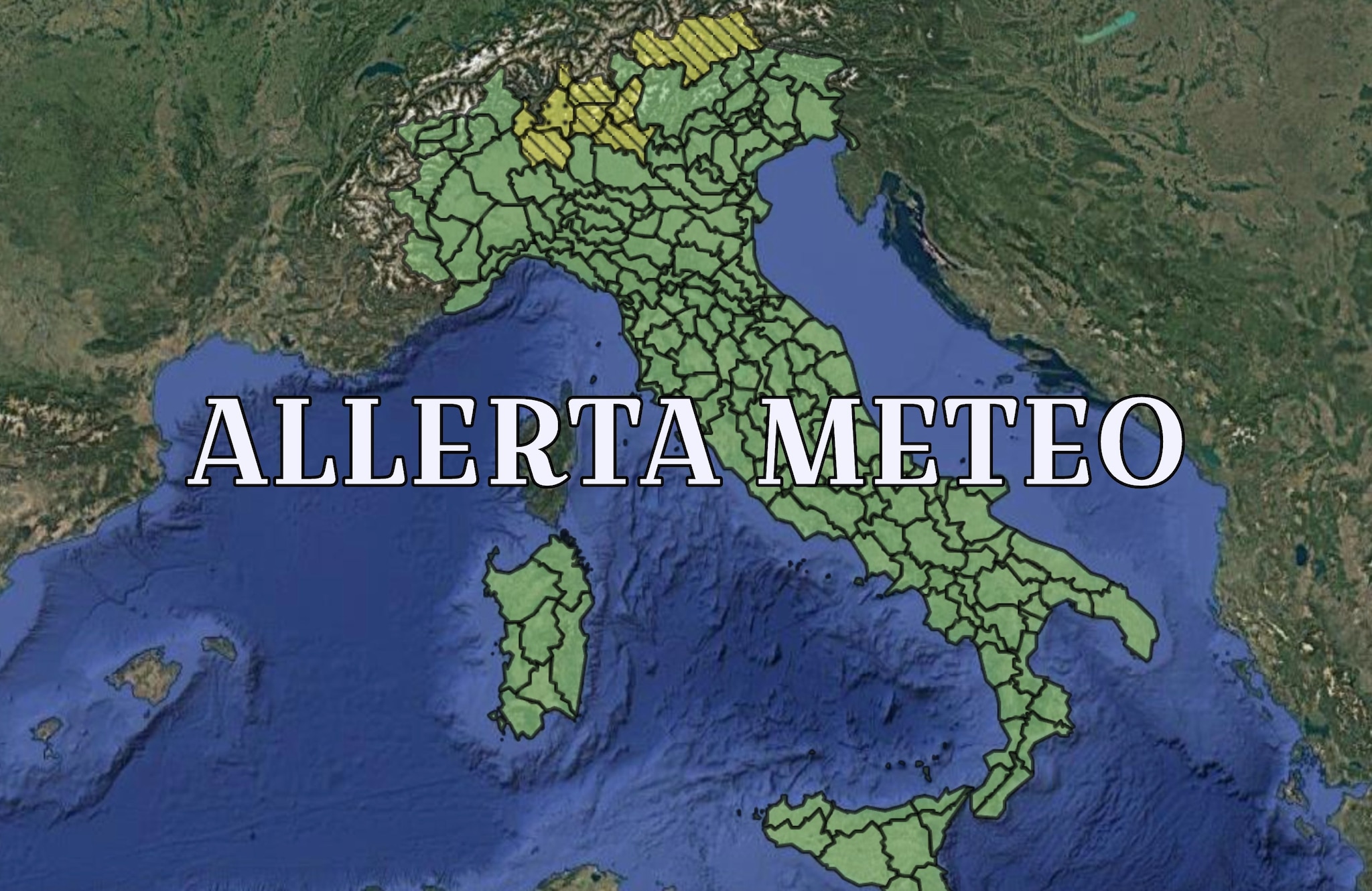 Maltempo, allerta meteo gialla domani 5 giugno per pioggia e temporali: le regioni colpite