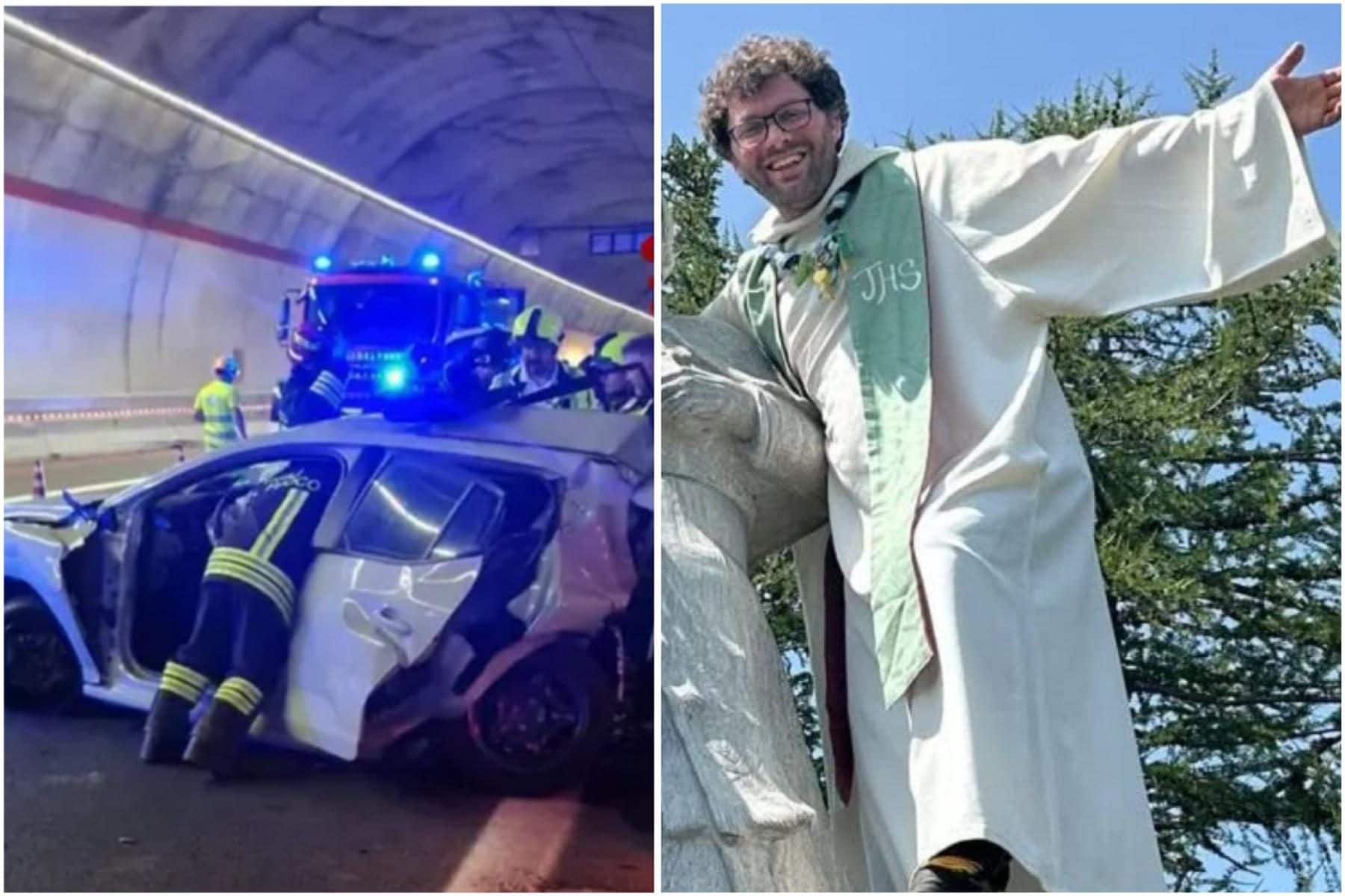 Travolti mentre vanno a Gardaland: morto don Francesco Andreoli e animatore 16enne, erano fermi per tamponamento