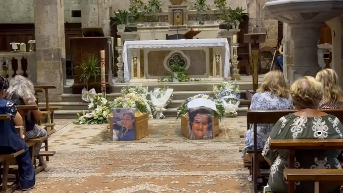 I funerali di Kety Andreoni e Mirko Moriconi