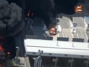 Incidente su A14: camion in fiamme presso Riccione
