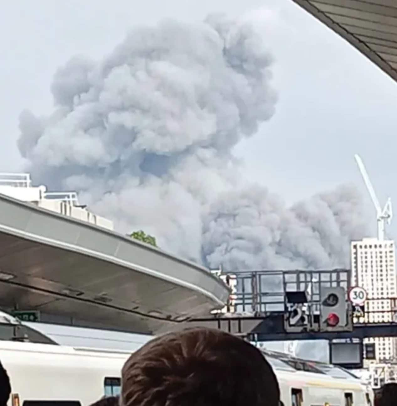 Le foto dell’incendio