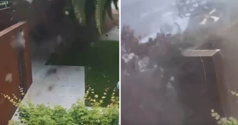 Arco, auto decolla e centra il ristorante stellato di Peter Brunel: il video del violento schianto
