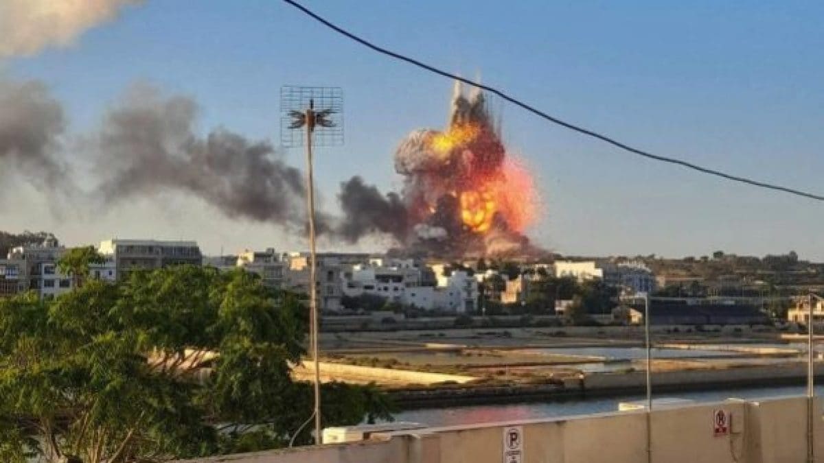 Malta, l’esplosione vista da lontano&nbsp;