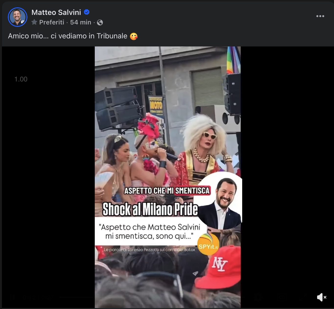 "Salvini faceva p*****i alle trans": frase choc al Pride di Milano. Lui risponde: "Ci vediamo in tribunale"