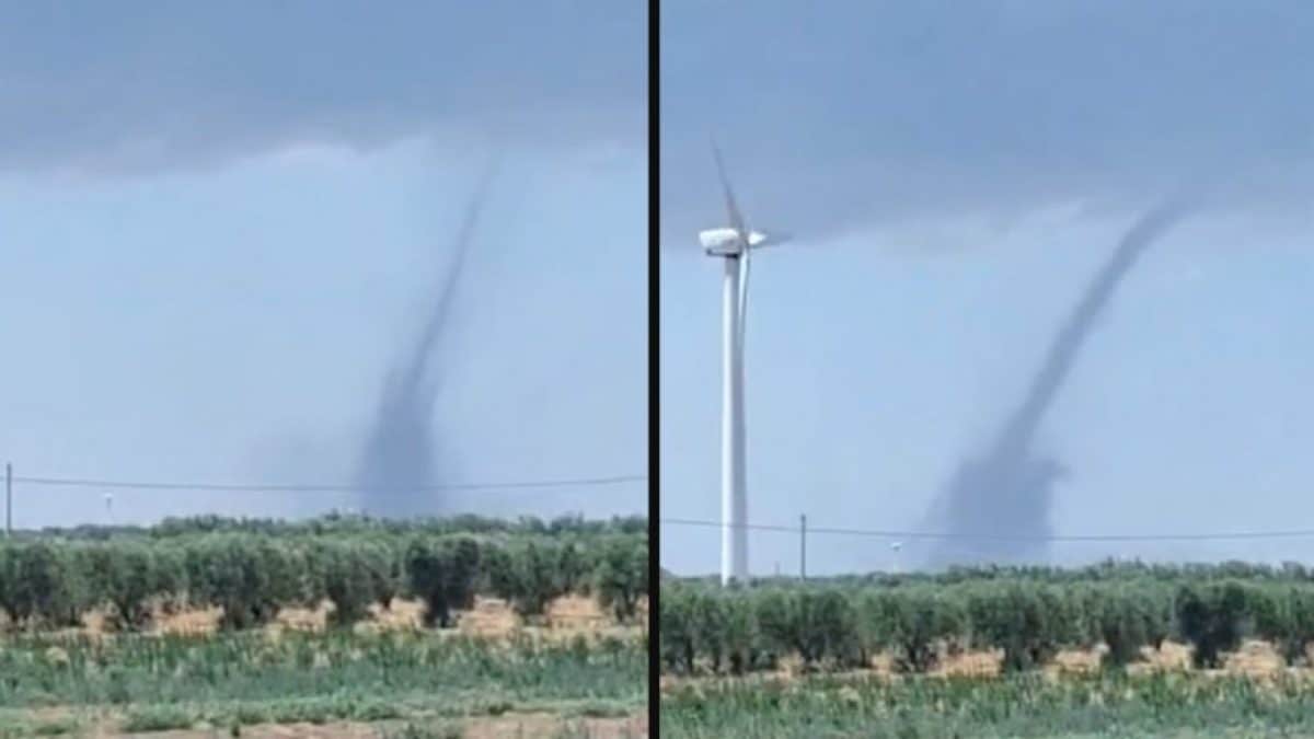 Le immagini del tornado di oggi a Foggia
