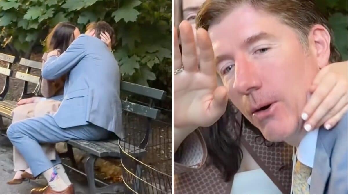 L'avvocato Nathaniel Cullerton sorpreso al parco durante la diretta del tiktoker Jay Guapõ