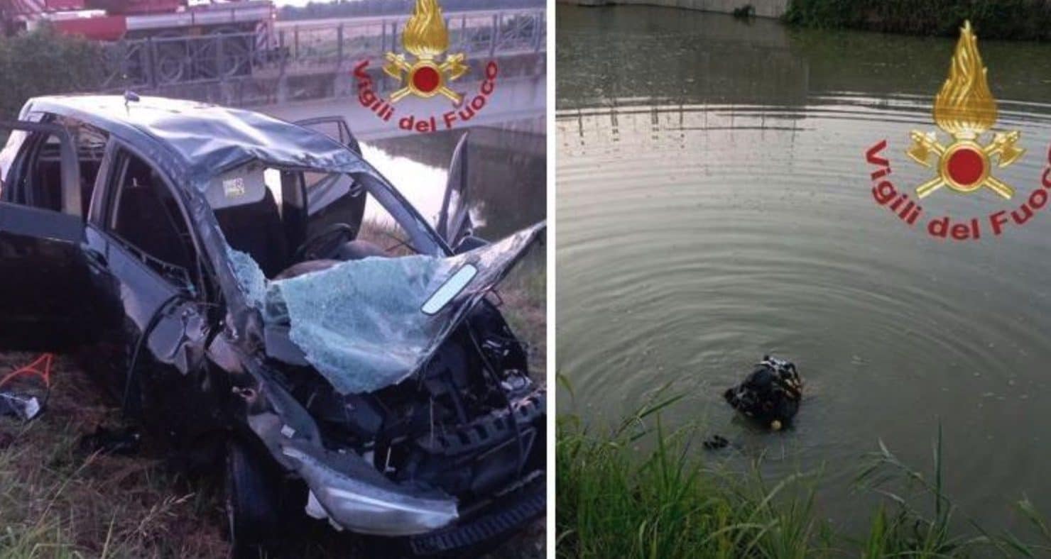 Rovigo, nel canale c’è un’auto: vigili del fuoco la recuperano e trovano dentro il corpo di un 24enne