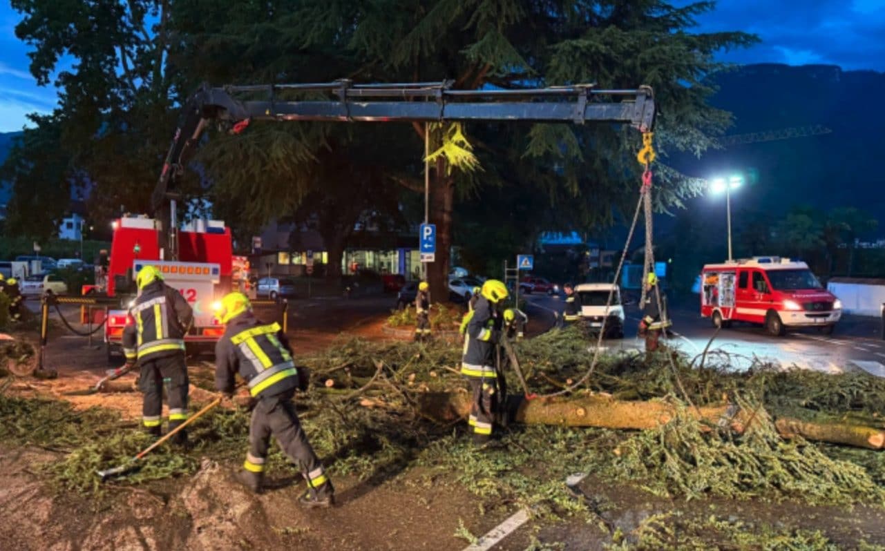 Maltempo, nubifragi e grandinate sul nord est: strade imbiancate, danni e treni cancellati sulla Venezia-Trieste