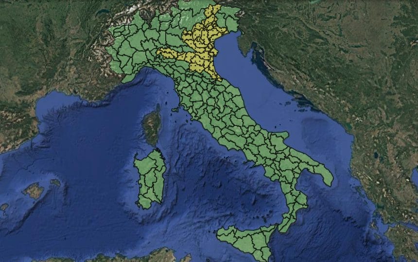 Maltempo, allerta meteo gialla oggi 15 luglio per pioggia e temporali: le regioni colpite