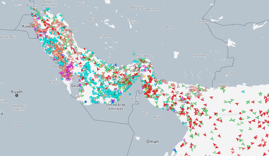 Immagine di repertorio di MarineTraffic