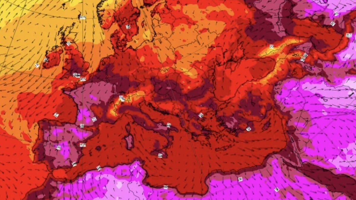 Temperature sabato 11 luglio – Foto ECMWF