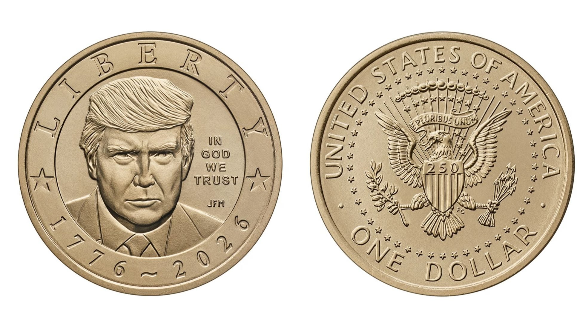 Donald Trump finisce sulle monete da 1 dollaro: è vietato dalla legge, ma lui sfrutta un cavillo