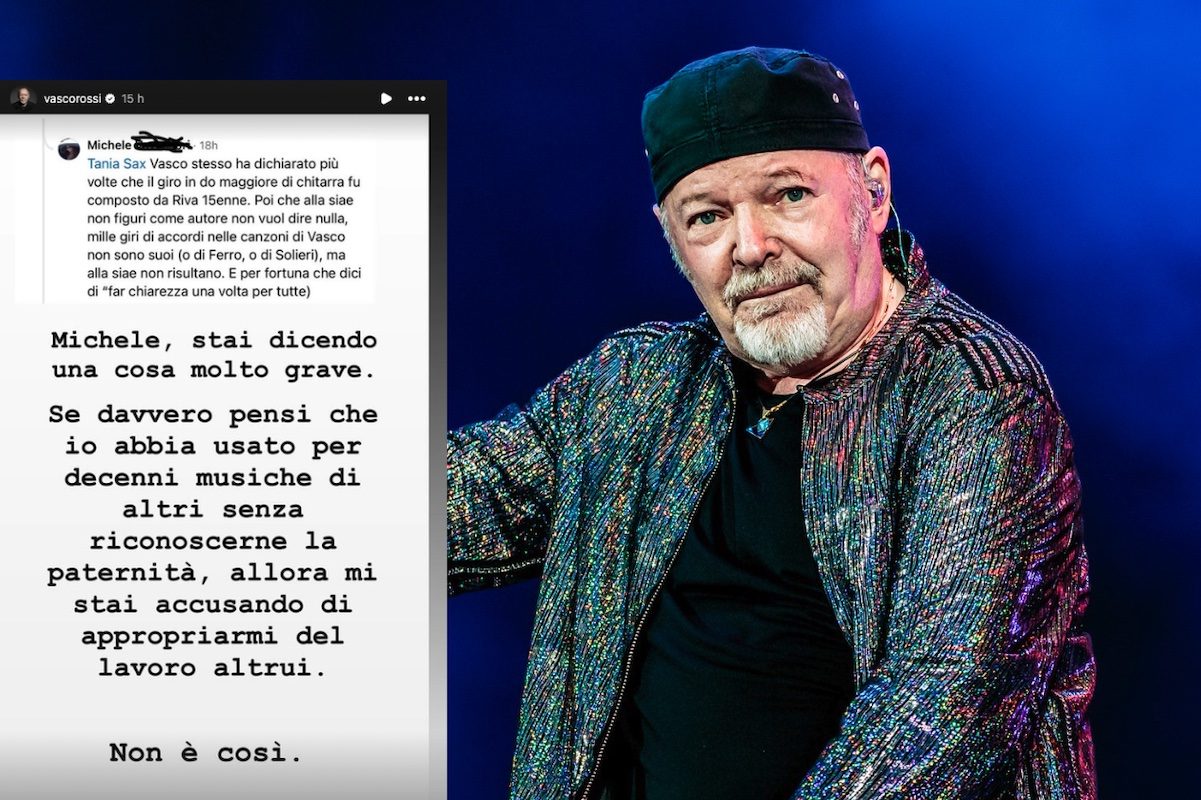 Vasco Rossi replica alle accuse di un fan: “Mai usato musiche altrui senza riconoscerle”