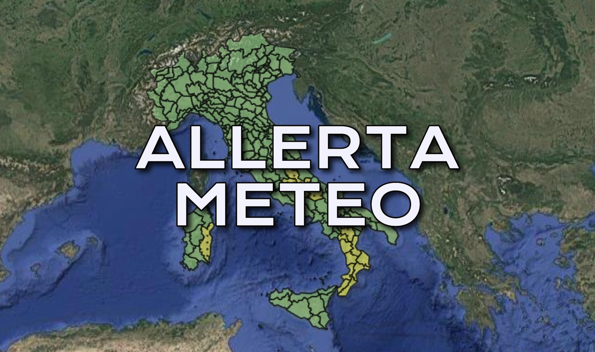Maltempo, allerta meteo gialla oggi 13 agosto per temporali: le regioni colpite