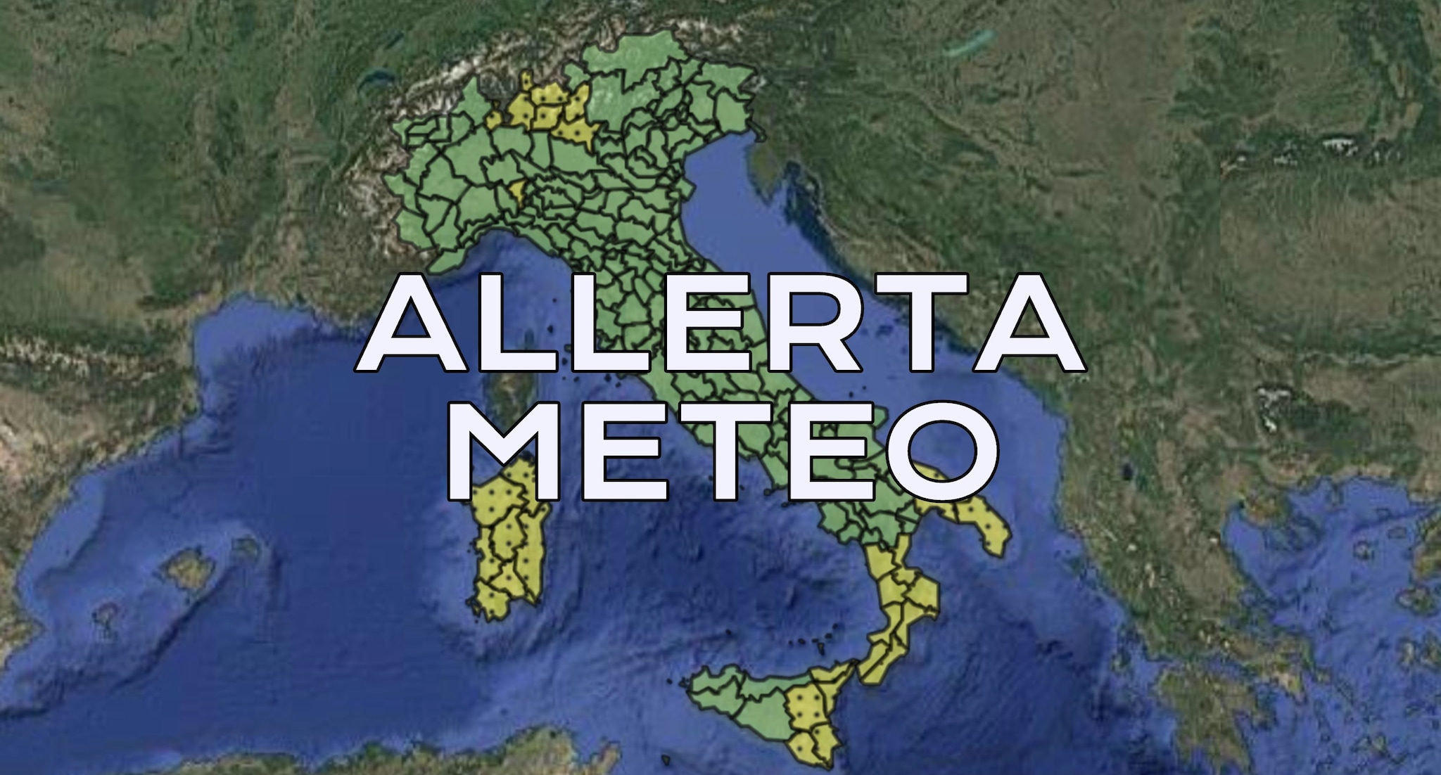 Maltempo, allerta meteo gialla oggi 15 agosto per temporali: le regioni colpite