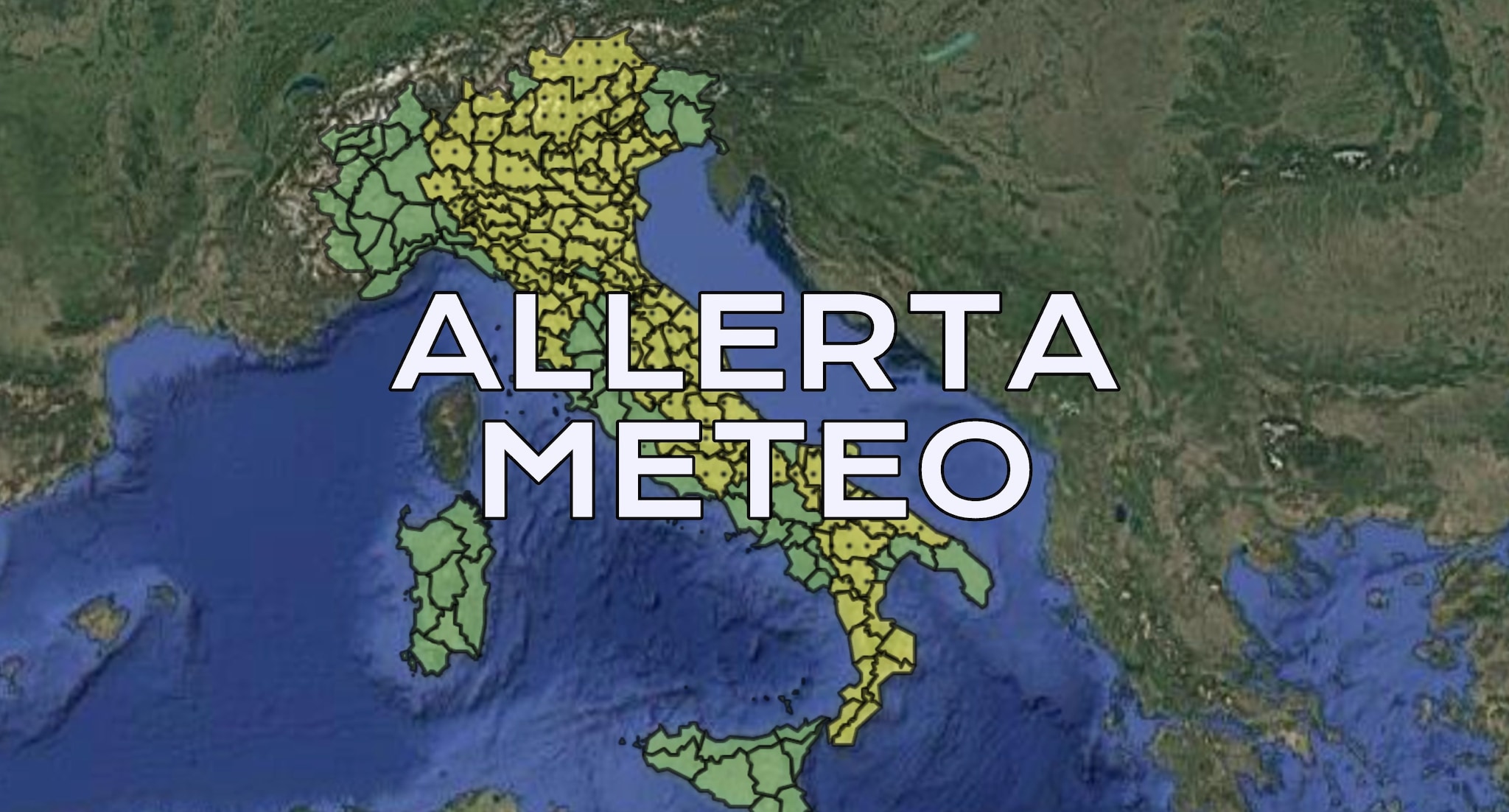 Maltempo, allerta meteo gialla oggi 17 agosto per temporali: le regioni colpite