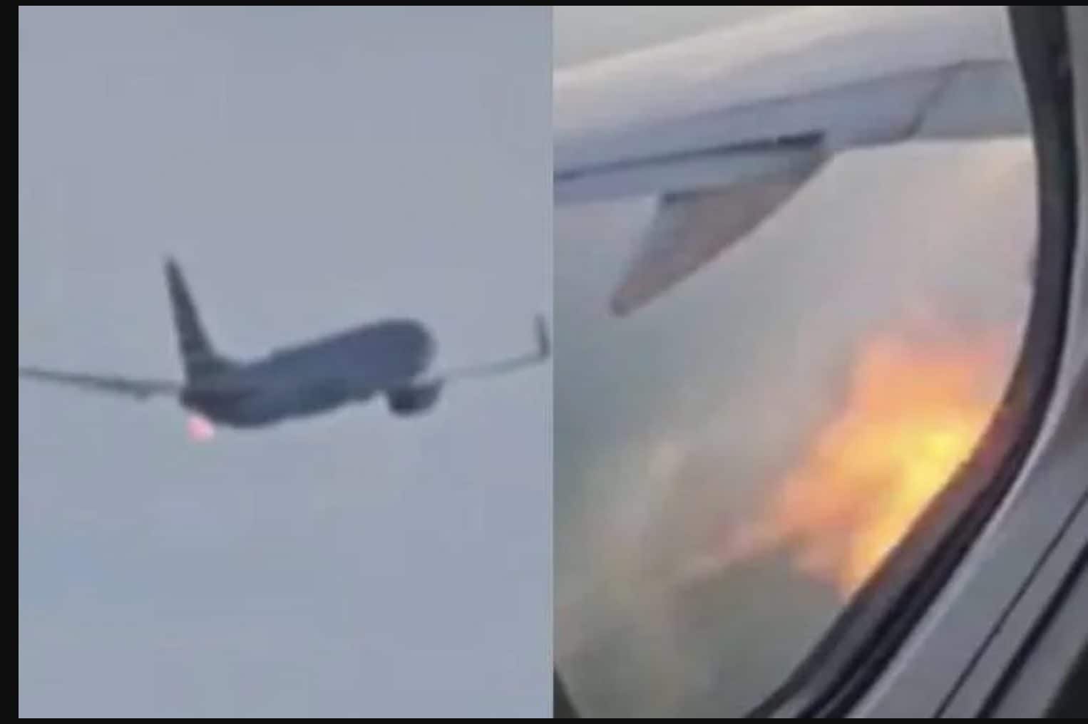 Aereo colpisce alcuni uccelli al decollo, il pilota costretto all'atterraggio di emergenza per le fiamme dal motore