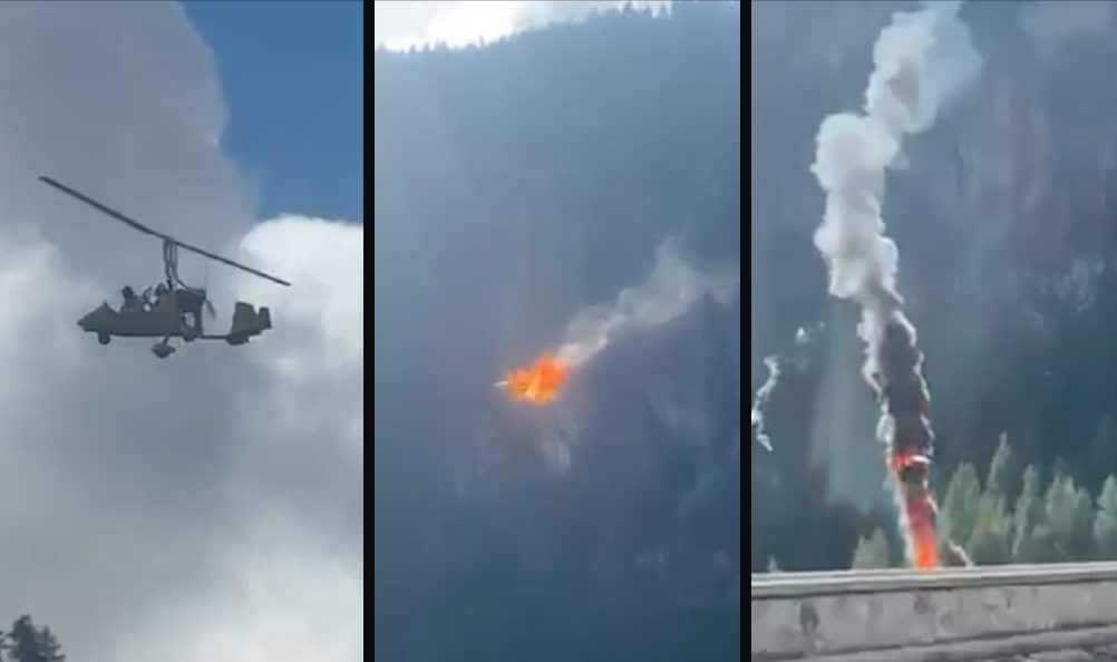 Elicottero urta i cavi e prende fuoco: il video mostra gli ultimi istanti prima dello schianto in Valle Antrona