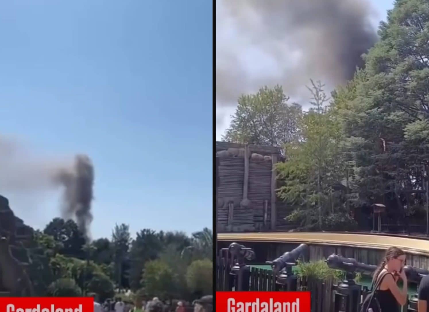 Nuovo incendio a Gardaland dopo un guasto alla rete elettrica: ferme attrazioni Shaman e Blue Tornado