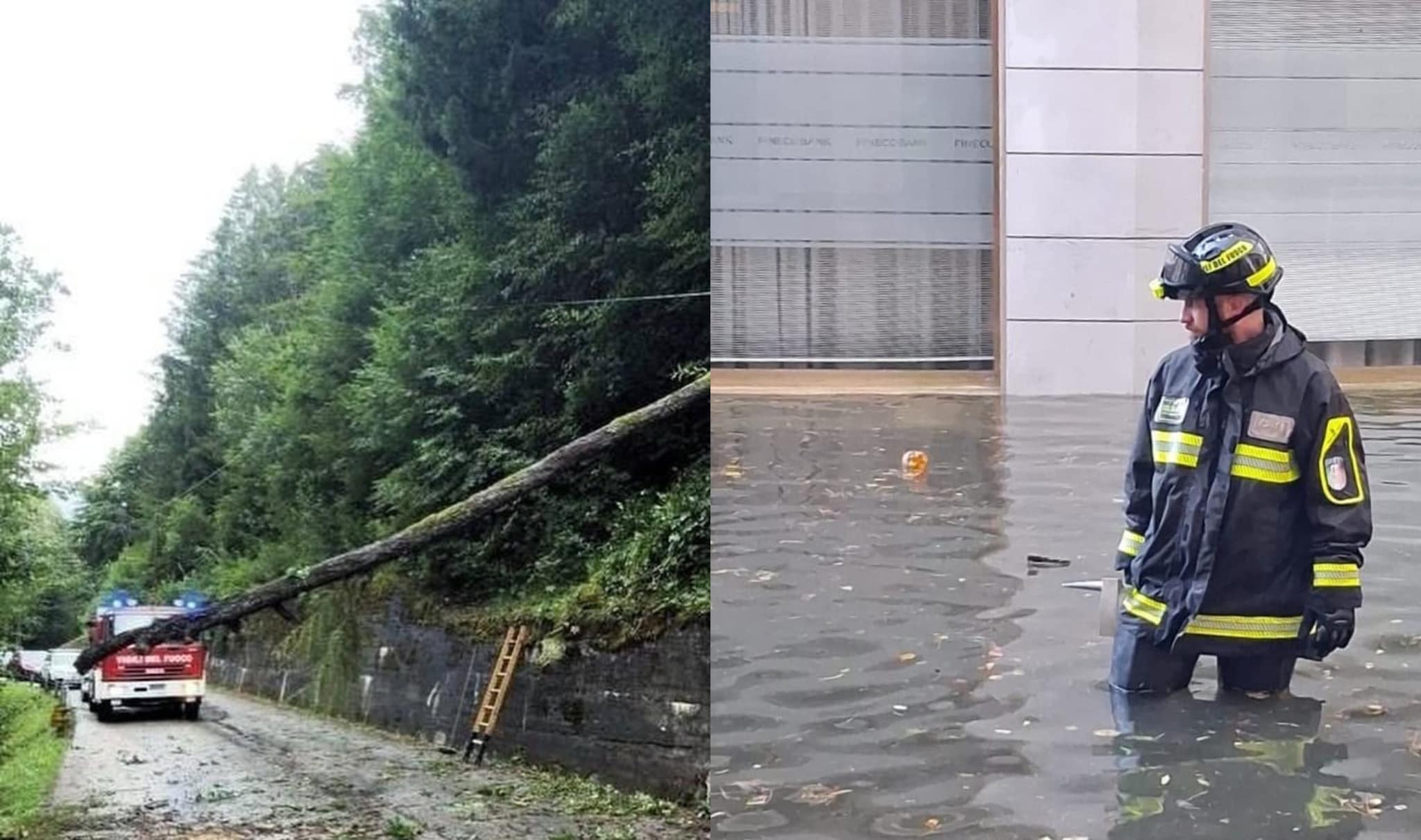 Grandine e vento in Veneto, decine di richieste d’aiuto: salvati surfista e due persone bloccate in un furgone