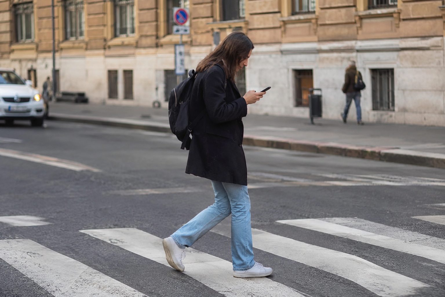 Nuovo Codice della strada, in arrivo multe per i pedoni che attraversano la strada usando il telefono