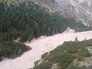 Maltempo e frana in Val di Fassa (Provincia Autonoma di Trento)
