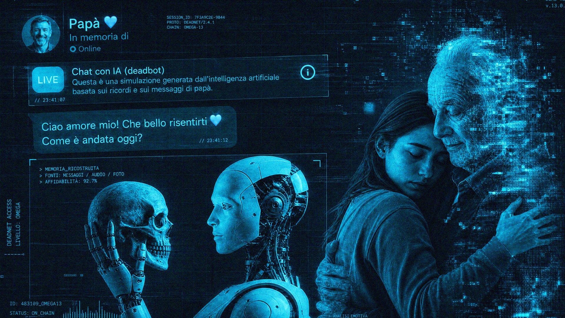 "Mio padre ha creato un deadbot da lasciarmi prima di morire. Ci ho parlato per mesi": la storia di Gaia