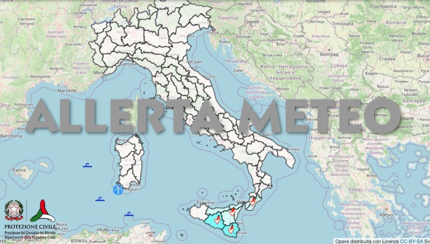 Maltempo, allerta meteo gialla in Sicilia oggi 29 settembre per pioggia e temporali: le zone colpite