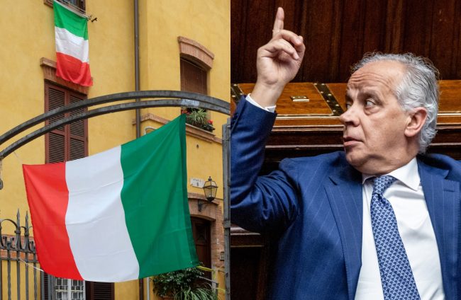 Migrante calpesta il Tricolore, Piantedosi: "Sarà espulso". Ma la memoria della Lega è corta