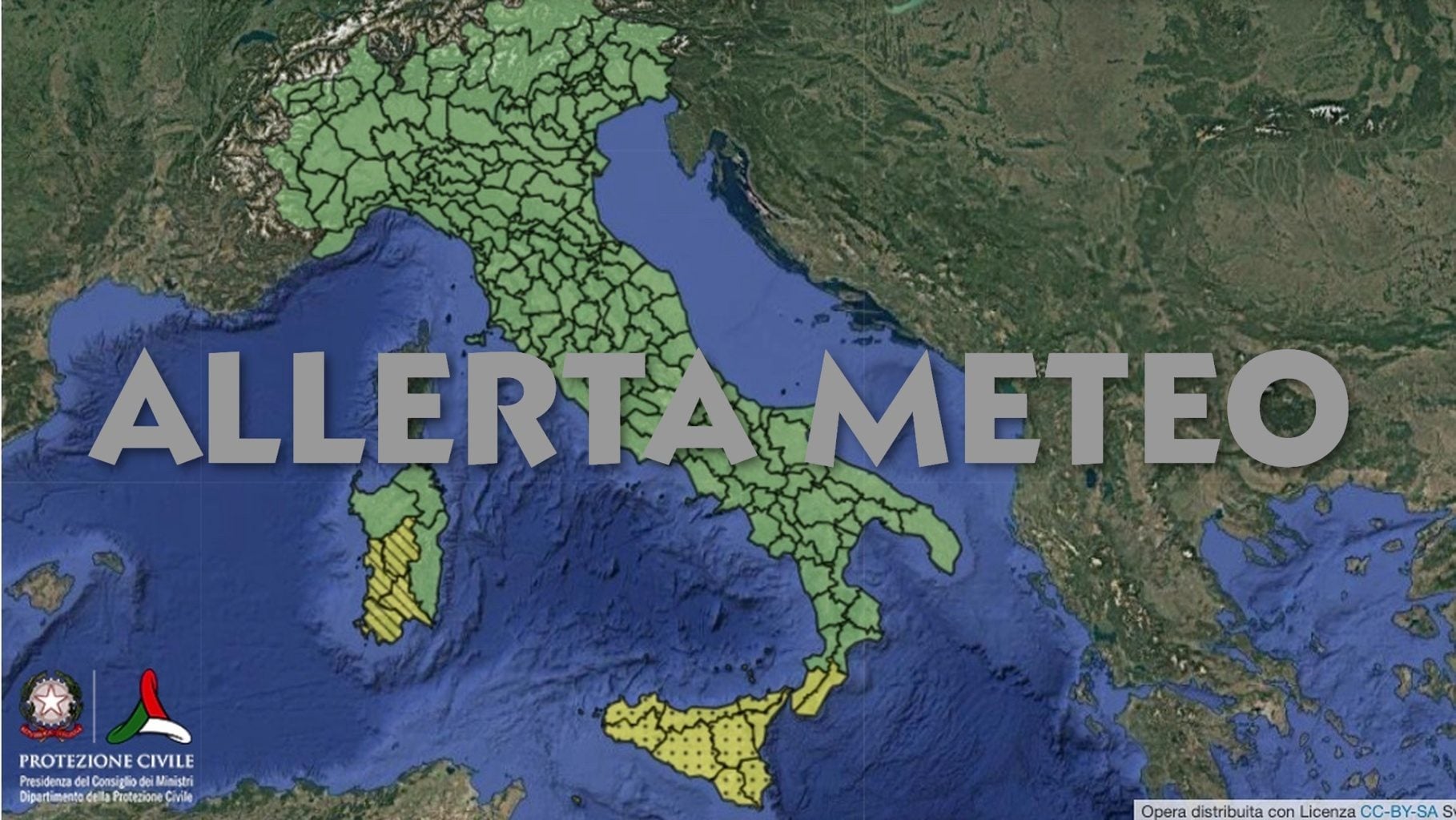 Maltempo, allerta meteo gialla domani 23 settembre per pioggia e temporali: le regioni interessate