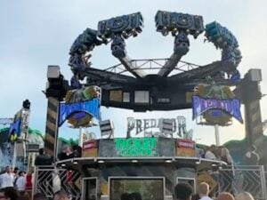 Blocco della giostra Predator all'Oktoberfest