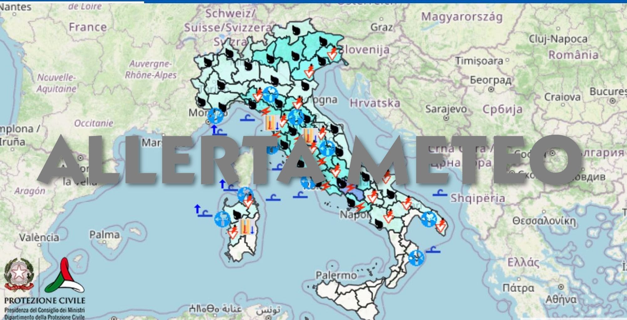 Maltempo, allerta meteo arancione e gialla domani 8 ottobre per temporali e vento forte: le regioni colpite