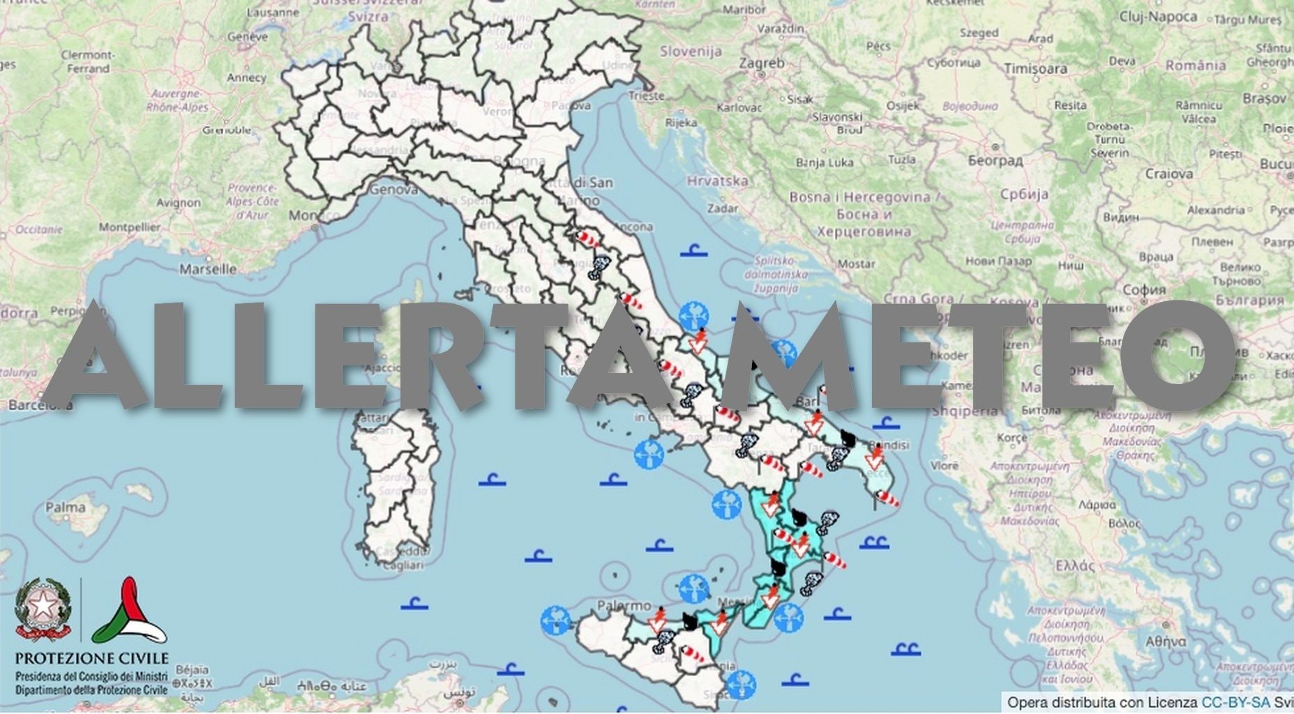 Maltempo, allerta meteo gialla domani 13 ottobre per pioggia e temporali: le regioni colpite