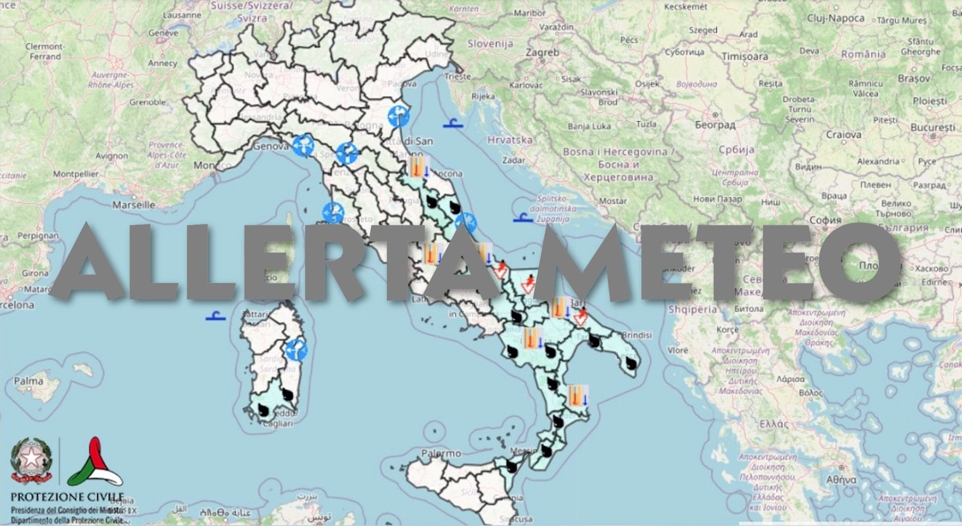 Maltempo, allerta meteo gialla domani 30 ottobre per temporali: le regioni colpite