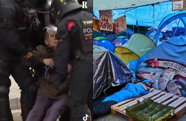 Ghariba sfrattata con il suo cane: continua la crisi della casa mentre la Spagna si prepara al voto anticipato