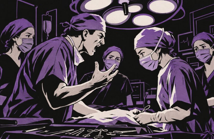 Urla, strumenti tirati addosso, umiliazioni: è ora parlare degli abusi di potere in campo medico