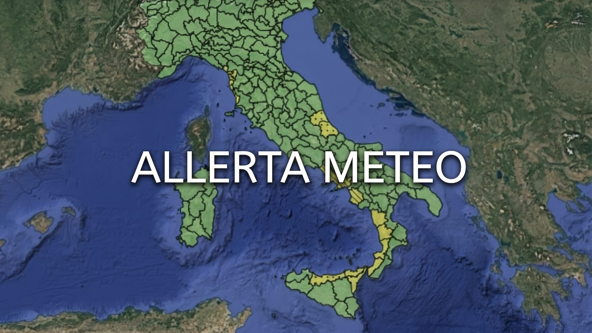 Maltempo, allerta meteo gialla domani 12 ottobre per temporali: le regioni colpite