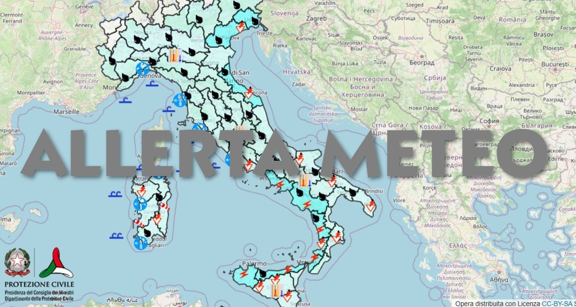 Maltempo, allerta meteo arancione e gialla oggi 9 ottobre per temporali intensi: le regioni colpite