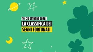 Oroscopo, la classifica dei segni zodiacali più fortunati della settimana dal 19 al 25 ottobre 2026: emozioni per Pesci e Cancro